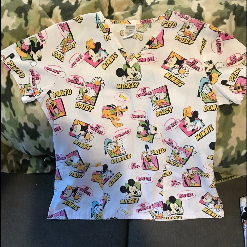 Disney scrub top